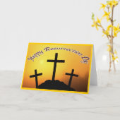 復活祭の挨拶カード カード (黄色い花)