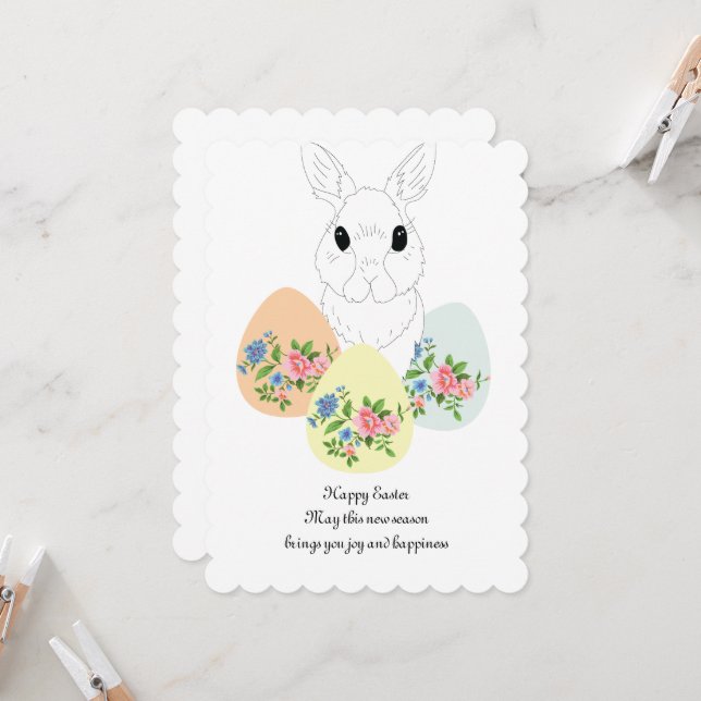 復活祭の挨拶 (正面/裏面インサイチュ)