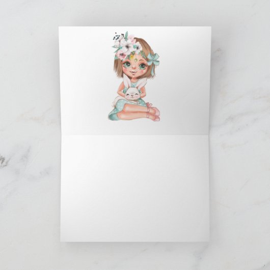 復活祭の挨拶 カード (内部)