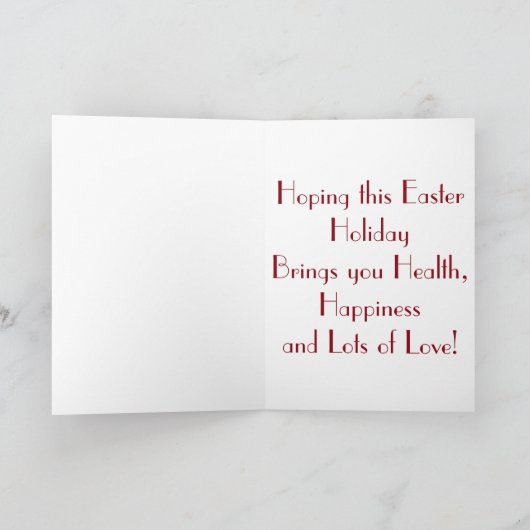 復活祭の挨拶 シーズンカード (内部)