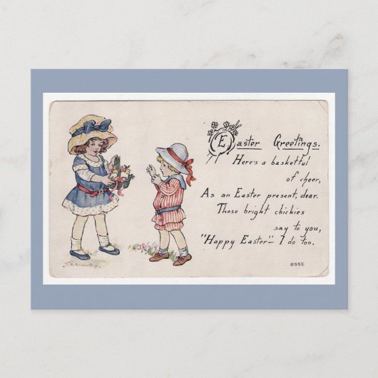 復活祭の挨拶 シーズンポストカード (正面)