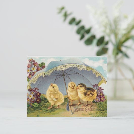 復活祭の挨拶 ポストカード (スタンド正面)