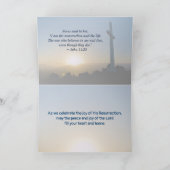 復活祭の日の出,ヨハネ11:25わたしは復活である シーズンカード (内部)