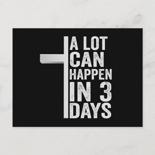 復活祭の日曜日に3日で多くおもしろいが起こる ポストカード (正面)