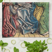 復活祭の日曜日の後のペンテコステのシーン キッチンタオル (折り畳み)