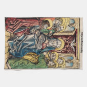 復活祭の日曜日の後のペンテコステのシーン キッチンタオル (横)