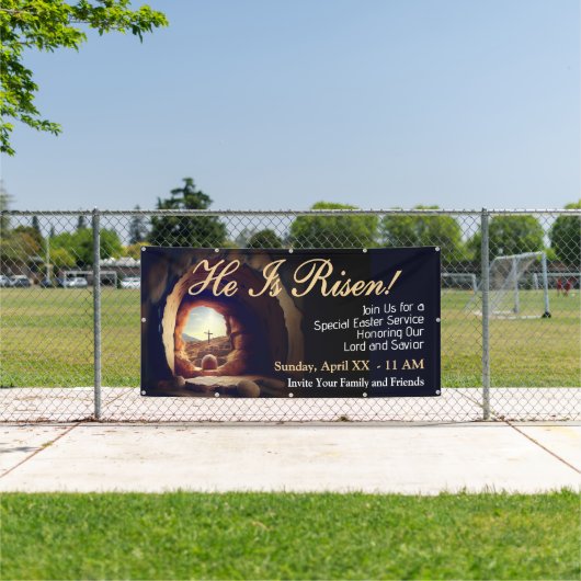 復活祭の日曜日サービスバナー 横断幕 (インサイチュ)