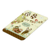 復活祭の木と文字のクロセスライン マグネット (左側)