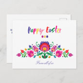 😍復活祭の民俗カスタム文字はがき ポストカード (正面/裏面)