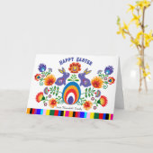 🐰🐇復活祭の民俗学と2つのブンニー、 カード (黄色い花)