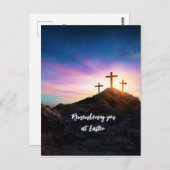 復活祭の編集可能文字はがき ポストカード (正面/裏面)