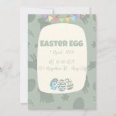 復活祭の美しい探検 招待状 (正面)