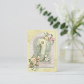 復活祭の聖カードと聖ヨハネ祈りの言葉 名刺 (スタンド正面)