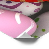 復活祭の背景 ポスター (角)