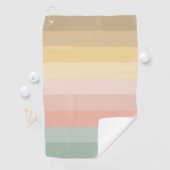 復活祭の色のストライプパターン ゴルフタオル (インサイチュ)