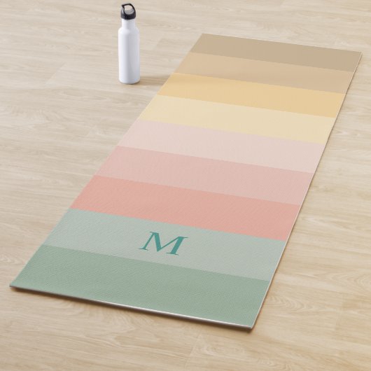 復活祭の色のストライプパターン ヨガマット (インサイチュ)