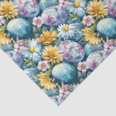 復活祭の花と着色卵 薄葉紙 (詳細)