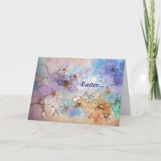 復活祭の花の想像図 シーズンカード (正面)