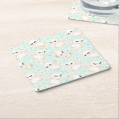 復活祭の装飾 スクエアペーパーコースター (アングル)