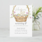 復活祭の誕生日の招待状 招待状 (スタンド正面)