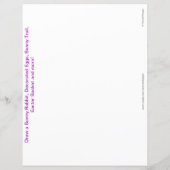 復活祭の語検索アクティビティ紙 (裏面)