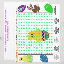 復活祭の語検索アクティビティ紙