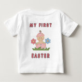 復活祭の赤ちゃん ベビーTシャツ (裏面)