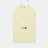 復活祭の雛とゴールデンイースターの卵 ギフトタグ (裏面)