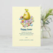 復活祭の雛とゴールデンイースターの卵 シーズンカード (スタンド正面)