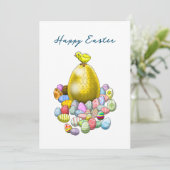復活祭の雛とゴールデンイースターの卵 シーズンカード (スタンド正面)