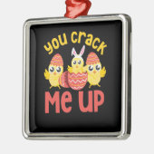 復活祭の雛を巻き上げろ メタルオーナメント (左)