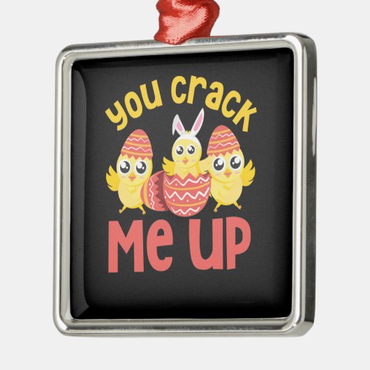 復活祭の雛を巻き上げろ メタルオーナメント (左)