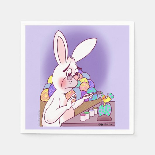 復活祭の驚き スタンダードカクテルナプキン (正面)