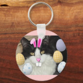 復活祭の黒猫 キーホルダー (正面)