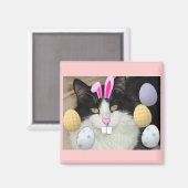 復活祭の黒猫 マグネット (正面/裏面)