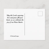 復活祭は神の愛の賜物である、ヨハネ3:16聖なる書物、 経典。 ポストカード (裏面)