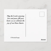 復活祭は神の愛の賜物である、ヨハネ3:16聖なる書物、 経典。 ポストカード (裏面)