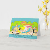 復活祭への出発 カード (黄色い花)