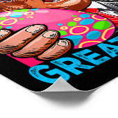 復活祭を再素晴らしびトランプのバニー国旗に設定 ポスター (角)