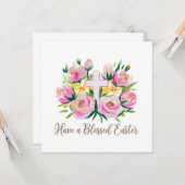 復活祭を賛美行う カード (正面/裏面インサイチュ)