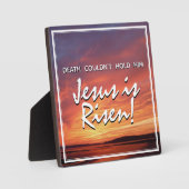 復活祭イエスが復活キリスト教徒 フォトプラーク (正面)