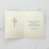 復活祭イエスエンジェル聖体主義者カトリック シーズンカード (内部)