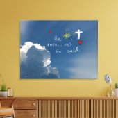 復活祭イエス様の復活バラ キャンバスプリント (インサイチュ (リビング))