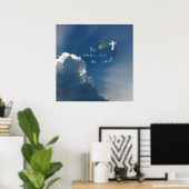 復活祭イエス様の復活バラ ポスター (ホームオフィス)