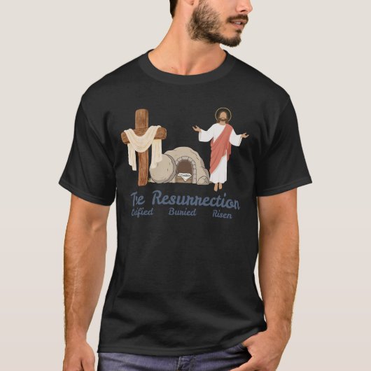 復活祭イースターキリスト教  Tシャツ (正面)
