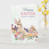 復活祭カード付きフラワーパレード カード (黄色い花)