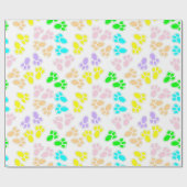 復活祭バニーのポープリントパターン ラッピングペーパー (フラット)