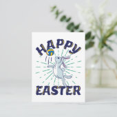 復活祭バニーバレーボールジャンプサーブ ポストカード (スタンド正面)