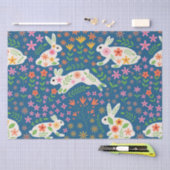 復活祭バニーラビお洒落ット 薄葉紙 (クラフト)