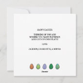 復活祭バニー復活祭カードをジャグリング シーズンカード (裏面)